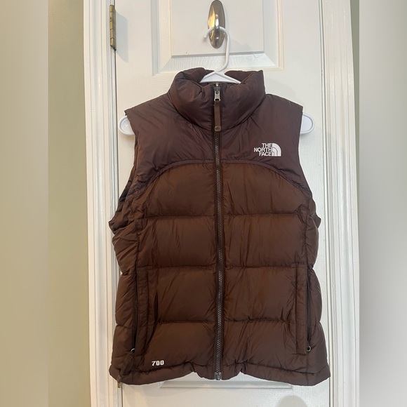 The North Face Jackets & Blazers - North Face Womens Brown Retro 96 Vintage Nuptse Puffer Vest Puff Jacket XS